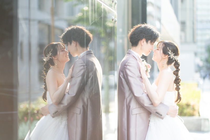 【和装1点・洋装1点ナイト付き】幸せオーラ全開!可愛らしいお二人の撮影をご紹介♡