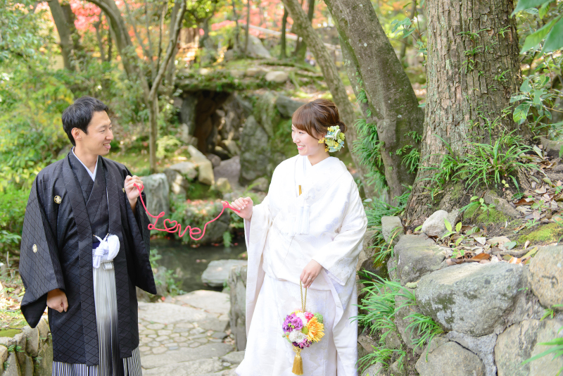 花嫁様の2着目は、白無垢にチェンジ♫