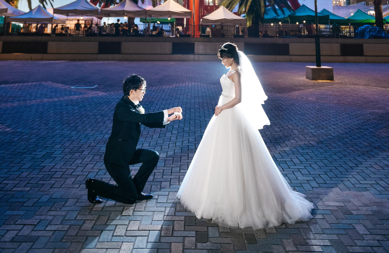 観覧車の前で…