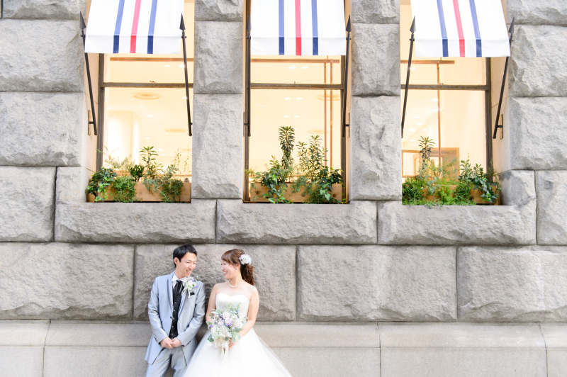 3着目はウェディングドレス、タキシードにチェンジ