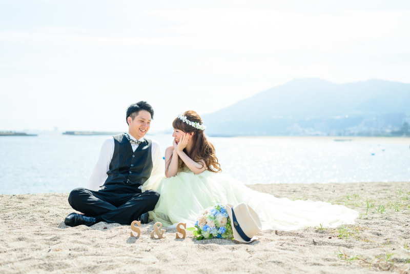 砂浜でピクニック気分♪