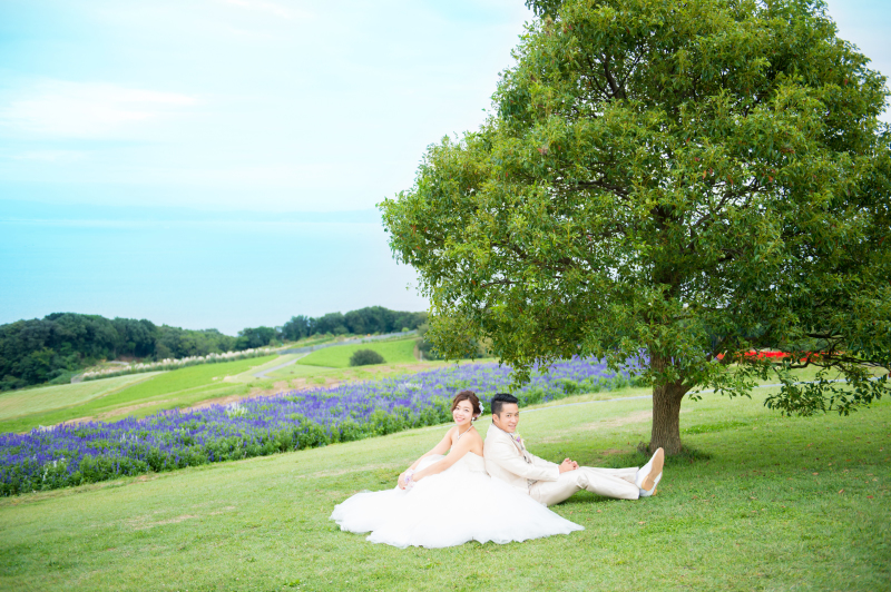 淡路島の丘で。