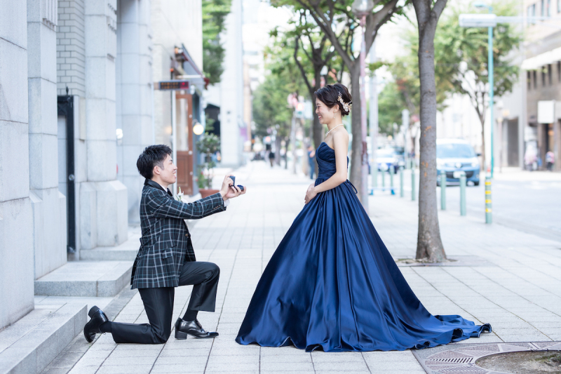 おしゃれな街並みでプロポーズ◎