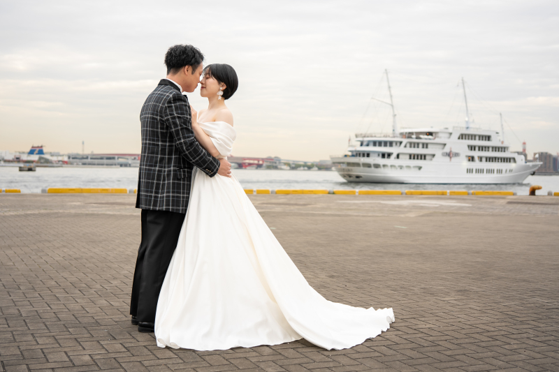 神戸らしい背景で♡