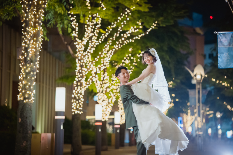 キラキラ道での抱っこショット♡♡