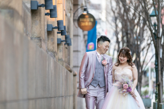 【和装1点・洋装1点ナイト付き】笑顔がとまらない素敵なお二人♡