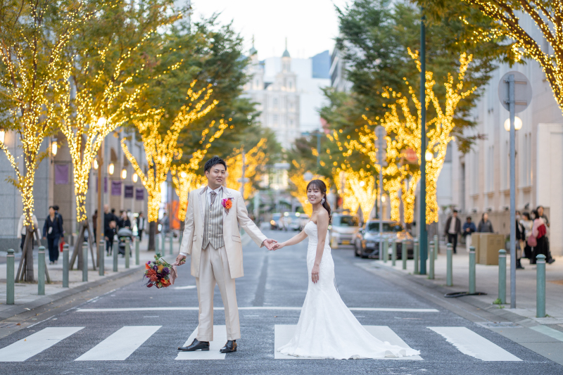 横断歩道で仲良く...♡