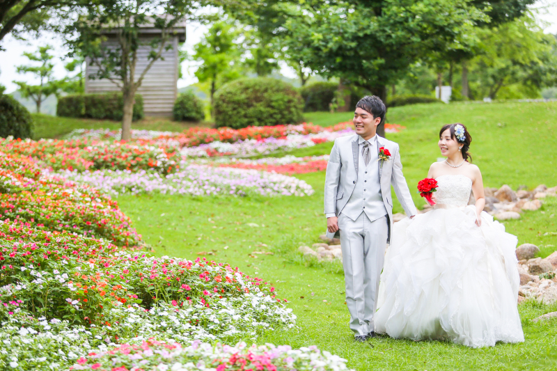 満開のお花の中で♡