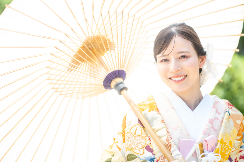 新婦さんのソロショット!◎笑顔が可愛い♡