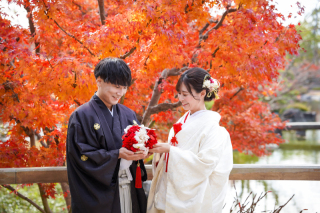 【和装1点・洋装1点】紅葉シーズンに素敵な前撮りを♡♡