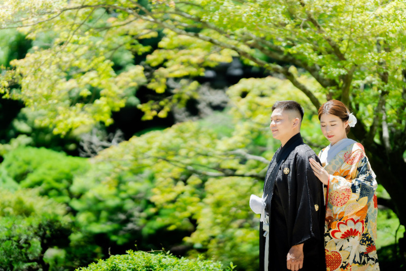緑に囲まれて寄り添う時間、、、♡