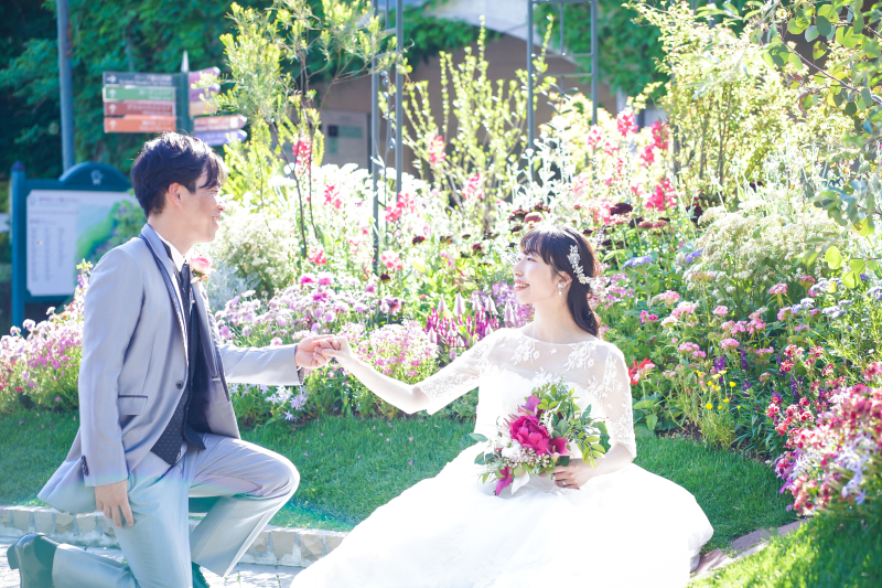 大好きなお花に囲まれての撮影♡