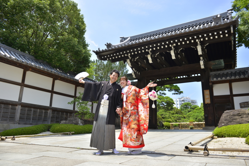 相楽園から撮影が始まります!