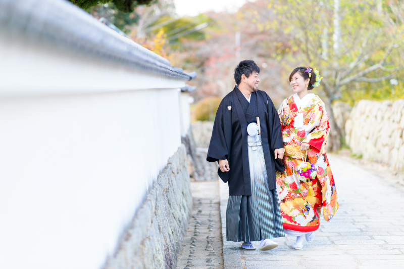 まずは和装から撮影から始まります!