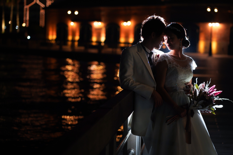 夜の撮影はハーバーランドへ◎