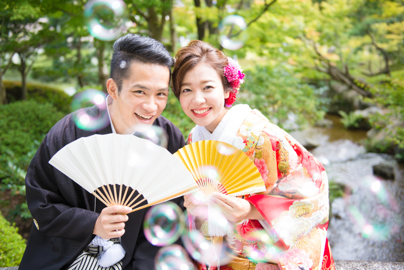 シャボン玉と幻想的なショット。