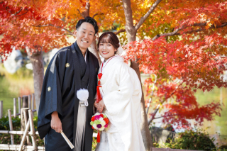 【和装1点・洋装1点】紅葉シーズンに素敵な前撮りを♡♡