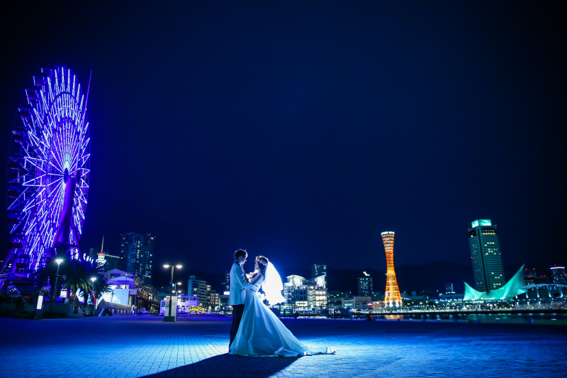 神戸の夜景と共に♡