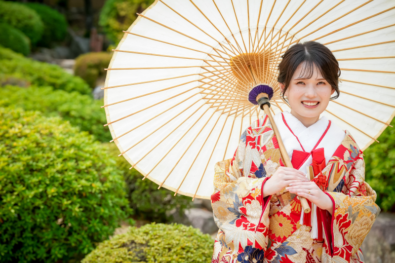 新婦さんのソロショット！◎笑顔が可愛い♡