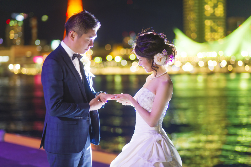 指輪のセレモニー。