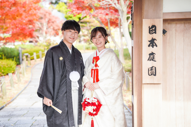 紅葉が綺麗な季節の撮影です♡