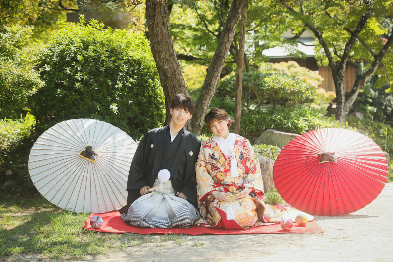 寄り添いあってにっこり笑顔^ ^♡♡