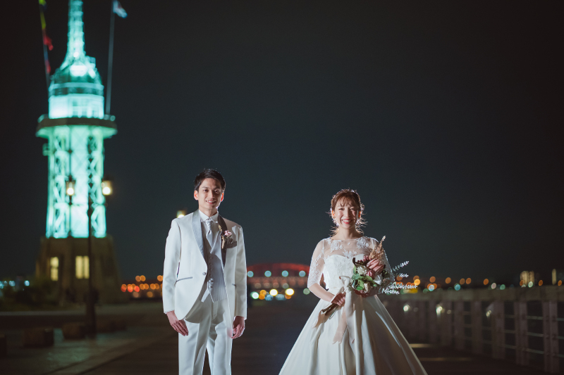 最後はハーバーランドでナイトの撮影です♡