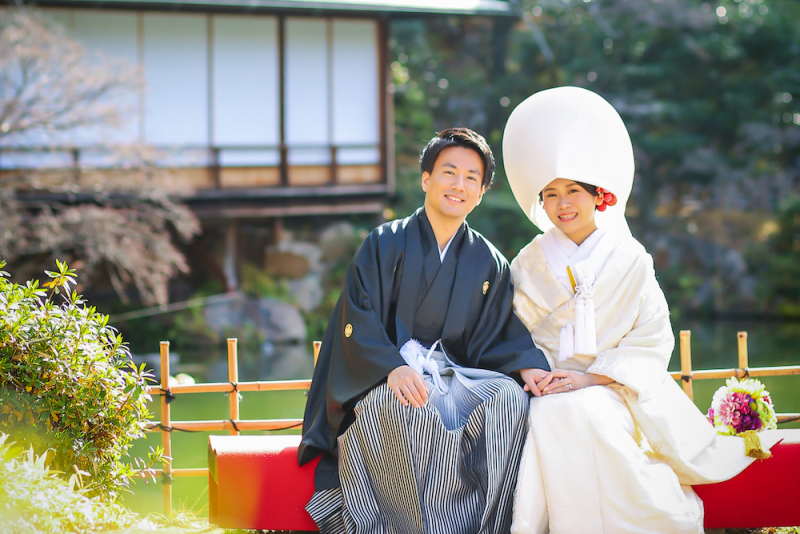 白無垢にチェンジ♡♡綿帽子付きの嬉しいプラン!