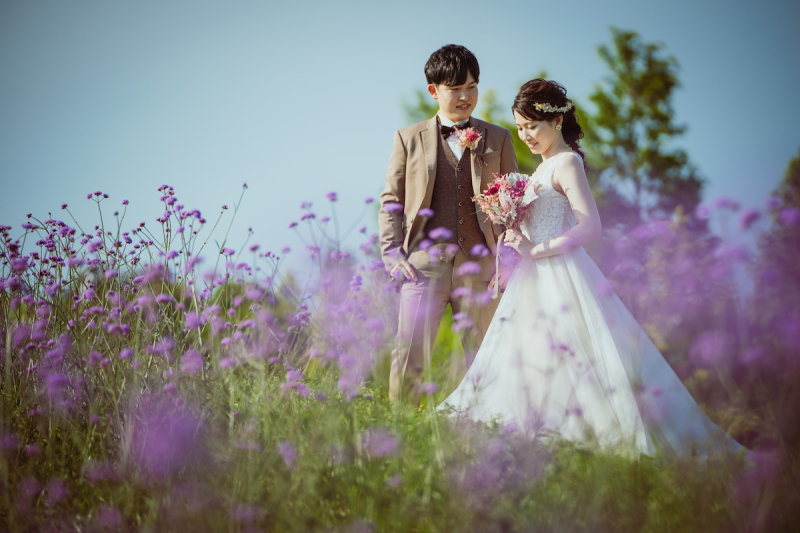 お花の中で二人の世界に、、、♡♡