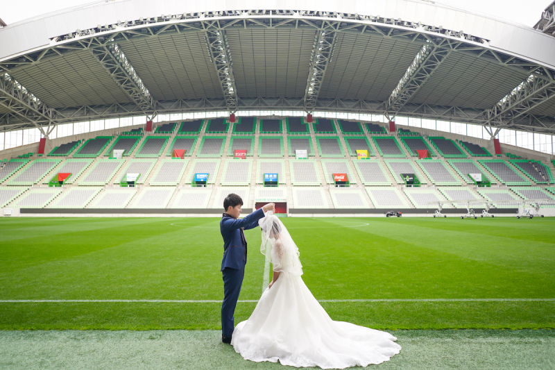 そしてそして！スタジアムでのベールアップ♡