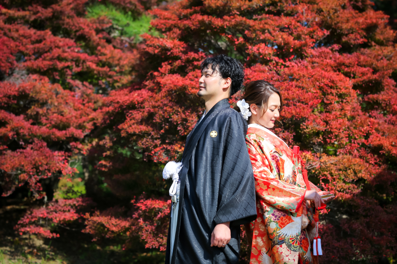 和装は、相楽園さんでの撮影でした◎