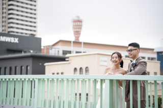 【洋装1点】神戸のオシャレスポットで撮影！素敵なおふたり♡