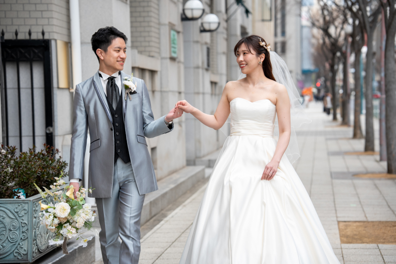 オシャレな街中でお散歩 ♪