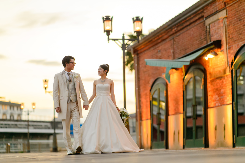 ハーバーランドのレンガ倉庫で。