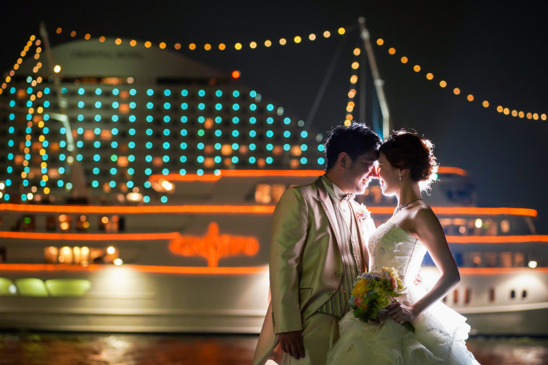 最後はハーバーランドでのナイトの撮影です♡