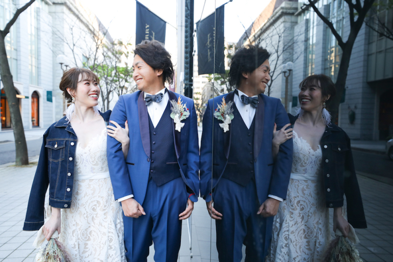 神戸の街ならではのお洒落なブランド街で。