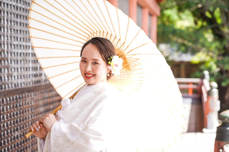 可愛すぎる新婦さんのソロショット♡