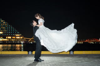 【和装1点・洋装1点ナイト付き】幸せオーラ全開！可愛らしいお二人の撮影をご紹介♡