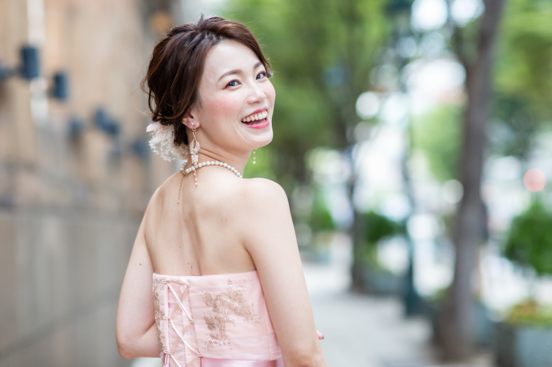 新婦様の振り向きショット、可愛すぎませんか⁉︎