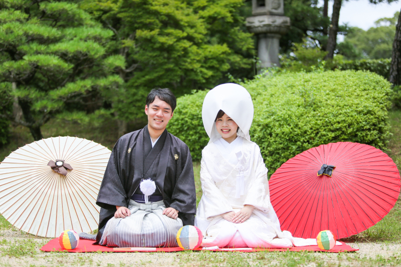 色打掛から白無垢へ