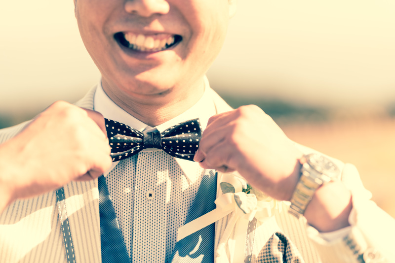 お洒落な蝶ネクタイ♪