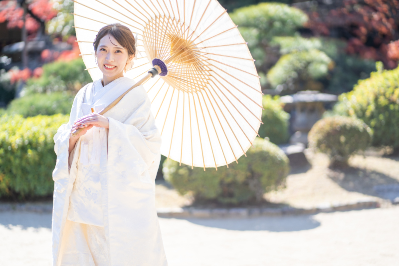 新婦さんのソロショット！◎笑顔が可愛い♡