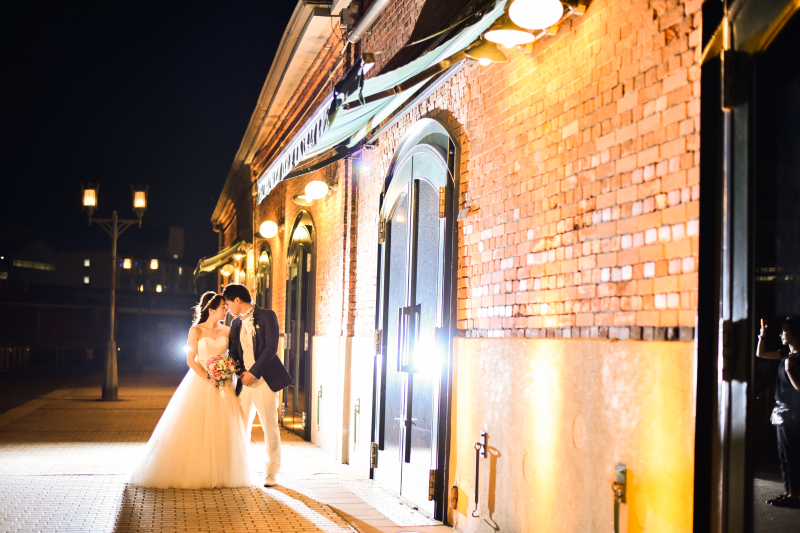 神戸ハーバー赤煉瓦倉庫でしっとりと大人な雰囲気。