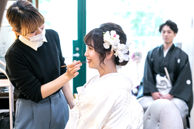 お支度中ショット♡撮影楽しみですねっ♡