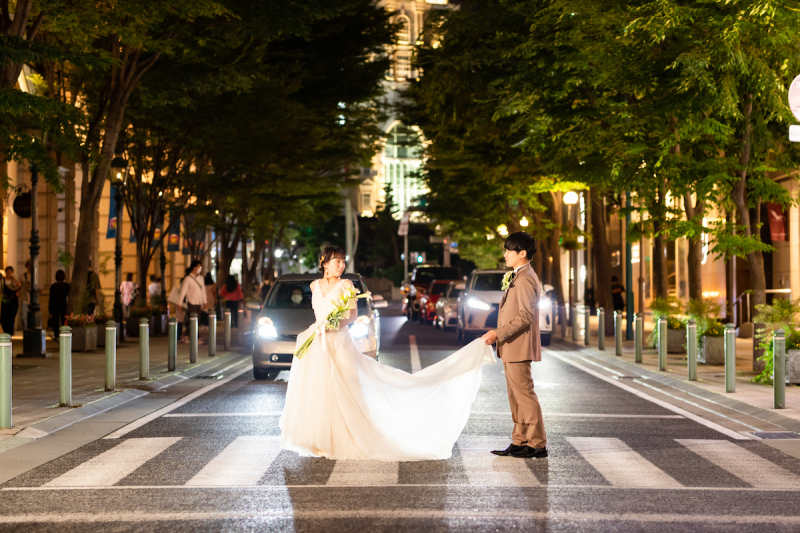 優雅な横断歩道ショット!