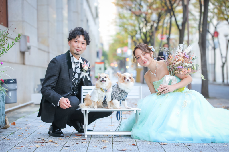 居留地でお二人のワンちゃんと合流!