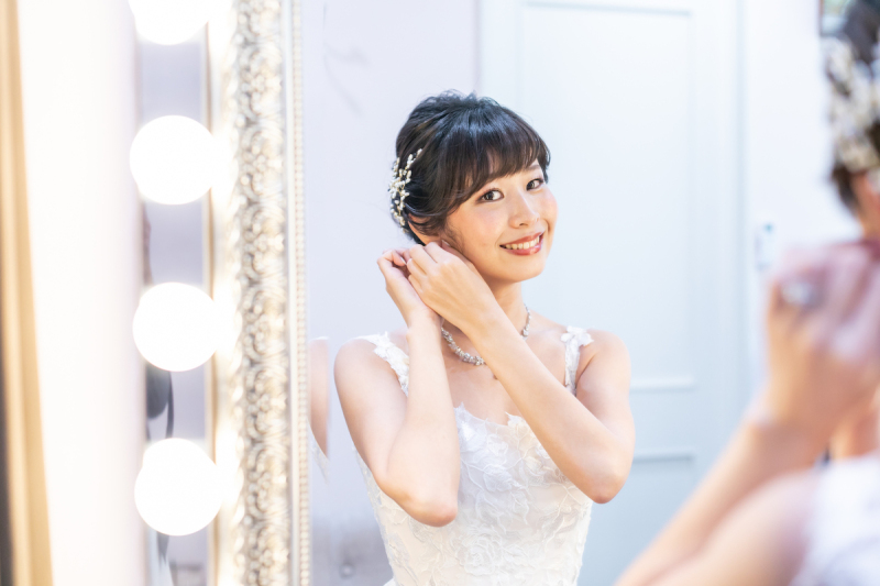 お持ち込みのドレスにお着替え♡可愛すぎるっ♡