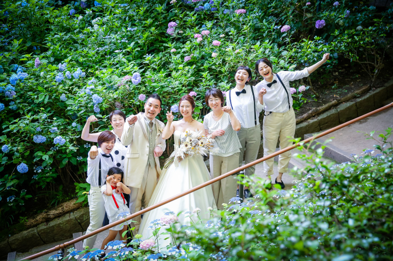 フォトスタジオ ブライズメイド_家族・友人を撮影に呼べる