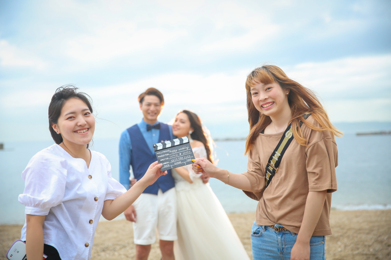 フォトスタジオ ブライズメイド_家族・友人を撮影に呼べる