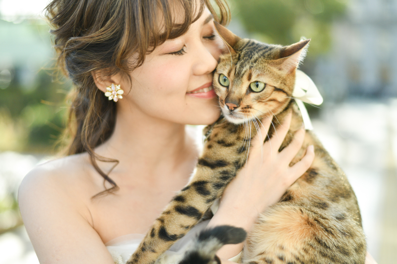 フォトスタジオ ブライズメイド_ペットと一緒に撮影できる